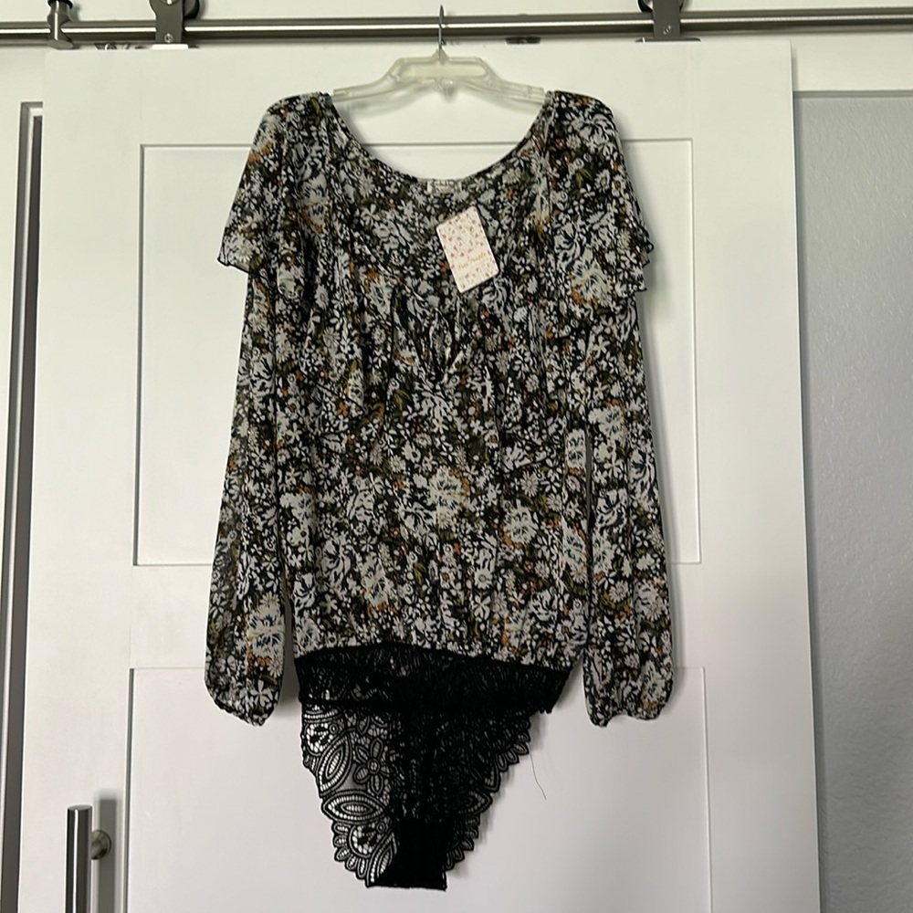 Free People body suit blouse
